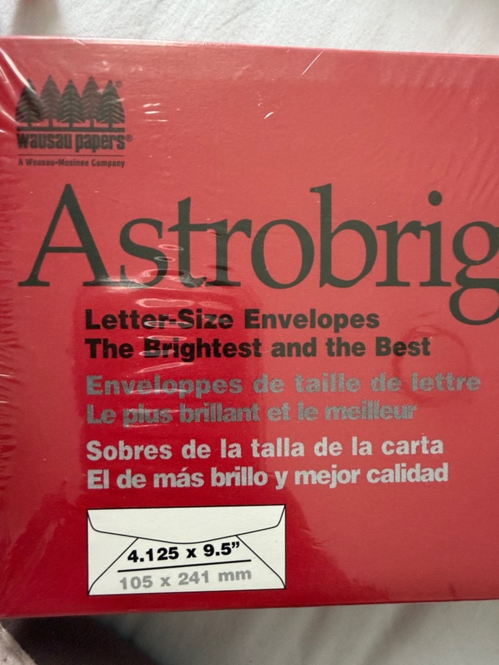 Astrobrights Letter-Size Envelopes - Red (4 Pack) - Picture 6 of 6